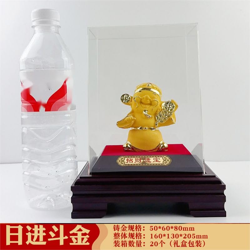 Amazon.com: RWSEFK 日进斗金财神【礼盒装】 16 * 13 * 20.5cm/绒沙金